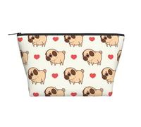 Pugliese Pug, Borsa da toilette Borsa per trucco Borsa per cosmetici Borsa da toilette da viaggio portatile