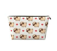 Pugliese Pug, Borsa per il trucco Borsa per cosmetici Borsa da toilette da viaggio portatile Borsa da toilette