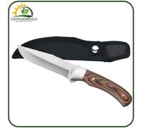 PUGNALE AUSONIA 'CARLOW' | LAMA INOX | MANICO LEGNO | FODERO INCLUSO