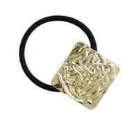 Pugno a coda di cavallo in metallo, fiocchi per capelli dorati | Cravatte per capelli geometriche coda di cavallo | Fascia a coda di cavallo, fascia per capelli dorata alla moda, fiocchi