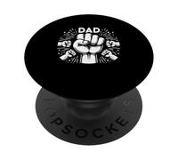 Pugno Bump Papà Di Quattro Padre Di 4 Papà Felice Festa Del Padre PopSockets PopGrip Adesivo