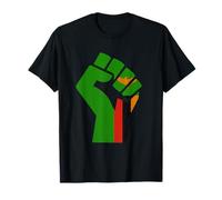 Pugno di mano dello Zambia Bandiera dello Zambia Orgoglio Zambia Radici dello Zambia Maglietta