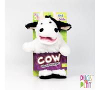 PUGS AT PLAY burattino a mano di peluche che canta mucca 32 cm
