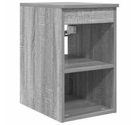 PUGYNBK Armadietto da bagno intermedio, grigio, 30 x 35 x 50 cm | Legno elaborato, ampio spazio di archiviazione, design moderno, uso interno, montaggio con istruzioni (lingua italiana non