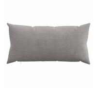 PUGYNBK Federa per cuscino, 2 pezzi, grigio chiaro, 40 x 70 cm | Chiusura con cerniera nascosta, lavaggio a mano, trama a costine, serie Heeren, solo per interni, soggiorno, camera da letto
