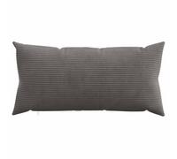 PUGYNBK Federa per cuscino, 2 pezzi, grigio scuro, 40 x 70 cm | velluto a coste di poliestere, trama a coste, cerniera nascosta, lavaggio a mano, uso interno, soggiorno, camera da letto