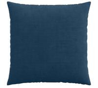 PUGYNBK Federa per cuscino, 6 pezzi, blu navy, 80 x 80 cm, in velluto a | velluto a coste di poliestere, trama a coste, chiusura con cerniera nascosta, lavaggio a mano, solo per uso interno