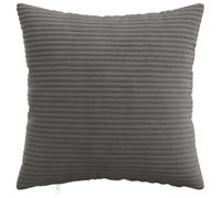 PUGYNBK Federa per cuscino, 6 pezzi, grigio scuro, 50 x 50 cm | velluto a coste di poliestere, trama a coste, chiusura con cerniera nascosta, lavaggio a mano, uso interno