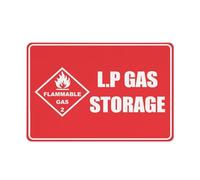 Puhayexi Classe 2 di Hazchem di stoccaggio del gas di Lp - inchiostro uv di alluminio a 12X8 pollici infiammabile del segno del gas stampato per la casa e l'affare