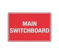 Puhayexi Main Switchboard Sign 30,5 x 20,3 cm, cartello in metallo con fori preforati per un facile montaggio per uso interno o esterno per porte o cancelli di recinzioni