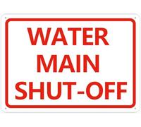Puhayexi Main Water Shut Off 20,3 x 30,5 cm antiruggine alluminio facile da leggere e robusto Keep Out Outdoor Metal Signs For Home Farm Yard