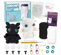 puiaxod 2 Pezzi Uncinetto Set, Kit Uncinetto Principianti, Crochet Kit con Animali Carino, Amigurumi Kit, con Istruzioni Video Passo Passo per Adulti e Bambini, Ideale Come Regalo