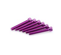 Puig 0540l Blister 6 viti, M8, 55 mm, colore: Lilla