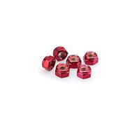 Puig 0832R Blister 6 dadi autoblocante, M8, Rosso