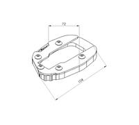 Puig Estensione cavalletto con sospensione standard per Ducati Multistrada V4 S