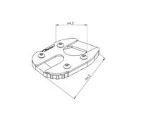 PUIG ESTENSIONE CAVALLETTO CON SOSPENSIONE STANDARD YAMAHA TRACER 9 2021 NERO