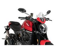 Puig 20688W Cupolino Sport Compatto e aerodinamico in Acrilico ad Alto Impatto con Profilo Arrotondato e Design Sportivo Che migliora Protezione e visibilità, Trasparente