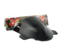 Puig 2072R Cupolino Racing e aerodinamico in acrilico da 3 mm con doppia altezza che migliora la protezione del casco e la stabilità ad alta velocità, Rosso