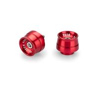 Puig 21015R Contrappesi Manubrio Speed alluminio lavorato CNC, Rosso