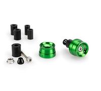 Puig 21016V Contrappesi manubrio Speed in alluminio lavorato dal pieno con design compatto e stile racing per la riduzione delle vibrazioni, Verde