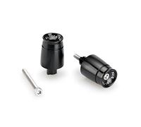 Puig 21026N Contrappesi manubrio Sport lavorati in alluminio anodizzato con design minimalista e funzione antivibrazione per un maggiore comfort, Nero