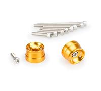 Puig 21030O Contrappesi manubrio Speed in alluminio lavorato dal pieno con design compatto e stile racing per la riduzione delle vibrazioni, Oro