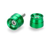 Puig 21033V Contrappesi manubrio Speed in alluminio lavorato dal pieno con design compatto e stile racing per la riduzione delle vibrazioni, Verde