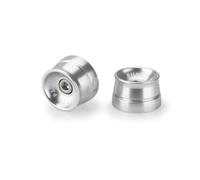 Puig 21035P Contrappesi Manubrio Sport Alluminio Anodizzato Modello Lungo 40mm Design Racing Minimalista per bilanciare e personalizzare il manubrio, Argento