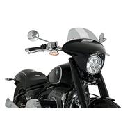 Puig 21048H Batwing SML Touring in ABS e PMMA con cupolino regolabile per massima protezione aerodinamica in stile custom, Fumé