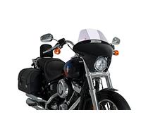 Puig 21052W Batwing SML Touring in ABS e PMMA con cupolino regolabile per massima protezione aerodinamica in stile custom, Trasparente