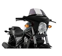 Puig 21060H Batwing SML Touring in ABS e PMMA con cupolino regolabile per massima protezione aerodinamica in stile custom, Fumé