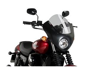 Puig 21099H Dark Night in ABS e acrilico con design aerodinamico per protezione frontale ed estetica custom sportiva, Fumé