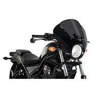 PUIG CUPOLINO SEMICARENATO DARK NIGHT PER HONDA CMX500 REBEL 17-19 FUME SCURO-21