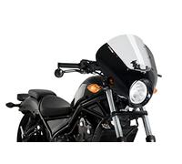 Puig Dark Night Honda Cmx500 Rebel 2019 Headlight Holder Argento