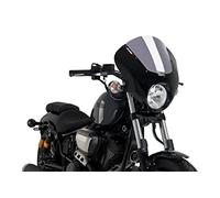 Puig 21109H Dark Night in ABS e acrilico con design aerodinamico per protezione frontale ed estetica custom sportiva, Fumé