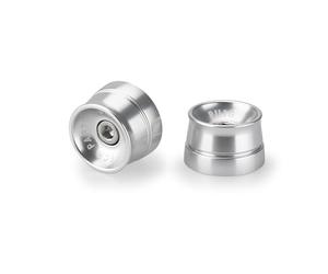 Puig 21235P Contrappesi Manubrio Speed alluminio lavorato CNC, Argento