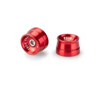 Puig 21235R Contrappesi Manubrio Speed alluminio lavorato CNC, Rosso