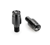 Puig 21291N Contrappesi manubrio Sport lavorati in alluminio anodizzato con design minimalista e funzione antivibrazione per un maggiore comfort, Nero
