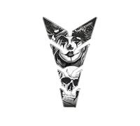 Puig Protezione serbatoio 21435N Skull & Poker Nero