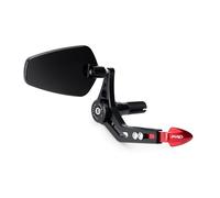 Puig 21440R Protezione Leva Freno con Specchietto Pro Rosso