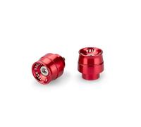 Puig 21450R Contrappesi Manubrio Speed alluminio lavorato CNC, Rosso