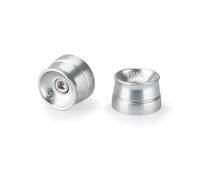 Puig 21598P Contrappesi Manubrio Speed alluminio lavorato CNC, Argento