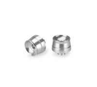Puig 21602P Contrappesi Manubrio Speed alluminio lavorato CNC, Argento