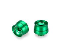 Puig 21602V Contrappesi manubrio Speed in alluminio lavorato dal pieno con design compatto e stile racing per la riduzione delle vibrazioni, Verde