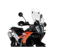Puig 21612W Cupolino Touring Con Visiera visiera regolabile, Trasparente