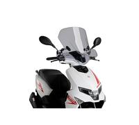 Puig 21647H City Touring parabrezza per scooter con maggiore protezione contro il vento e le condizioni urbane più impegnative, Fumé