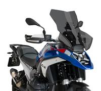 Puig 21795F Cupolino Touring Plus extra alto e aerodinamico in acrilico ad alto impatto con profilo arrotondato che massimizza protezione e comfort in viaggio, Fumé Scuro