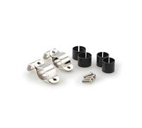 Puig 2179I Kit Carenabrise America; kit di montaggio; include fascette, gommini e ferramenta adattata; installazione precisa per moto custom con manubri da 22 e 26 mm, Acciaio Inossidabile