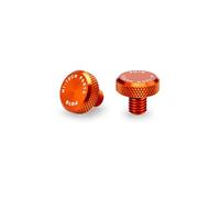 Puig 21803T Tappo Estetico Filetto Specchietto alluminio CNC, Arancione