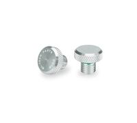 Puig 21808P Tappo Estetico Filetto Specchietto alluminio CNC, Argento